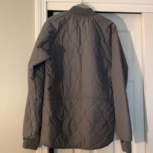 Tavik gray quilt zipper front jacket